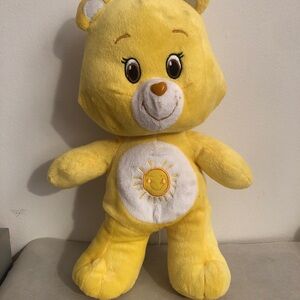 Care Bears Funshine Bear 2002 Sunshine Sun Yellow 12 " Bear Plush Toy